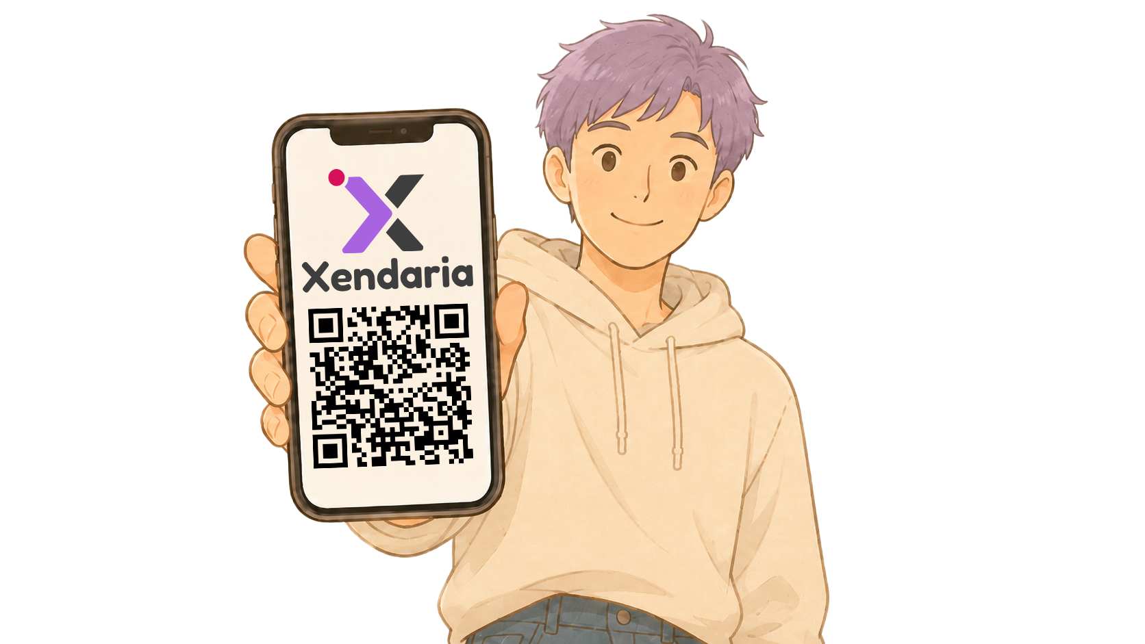 Código QR para abrir Xendaria desde un celular